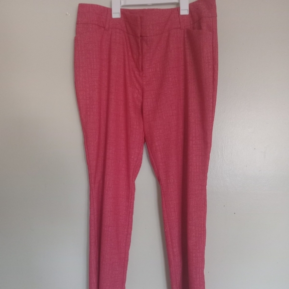 Newyork & Company Women's Chic Pink Bootcut Trousers Size 18 - Picture 2 of 13